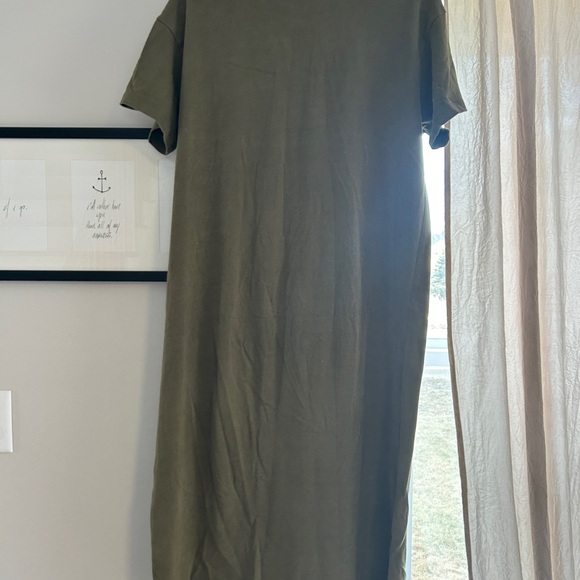 Madewell Olive Maxi T-Shirt Dress - Picture 3 of 3